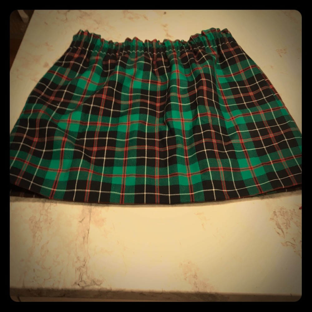 JCrew plaid skirt